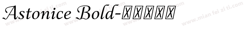 Astonice Bold字体转换